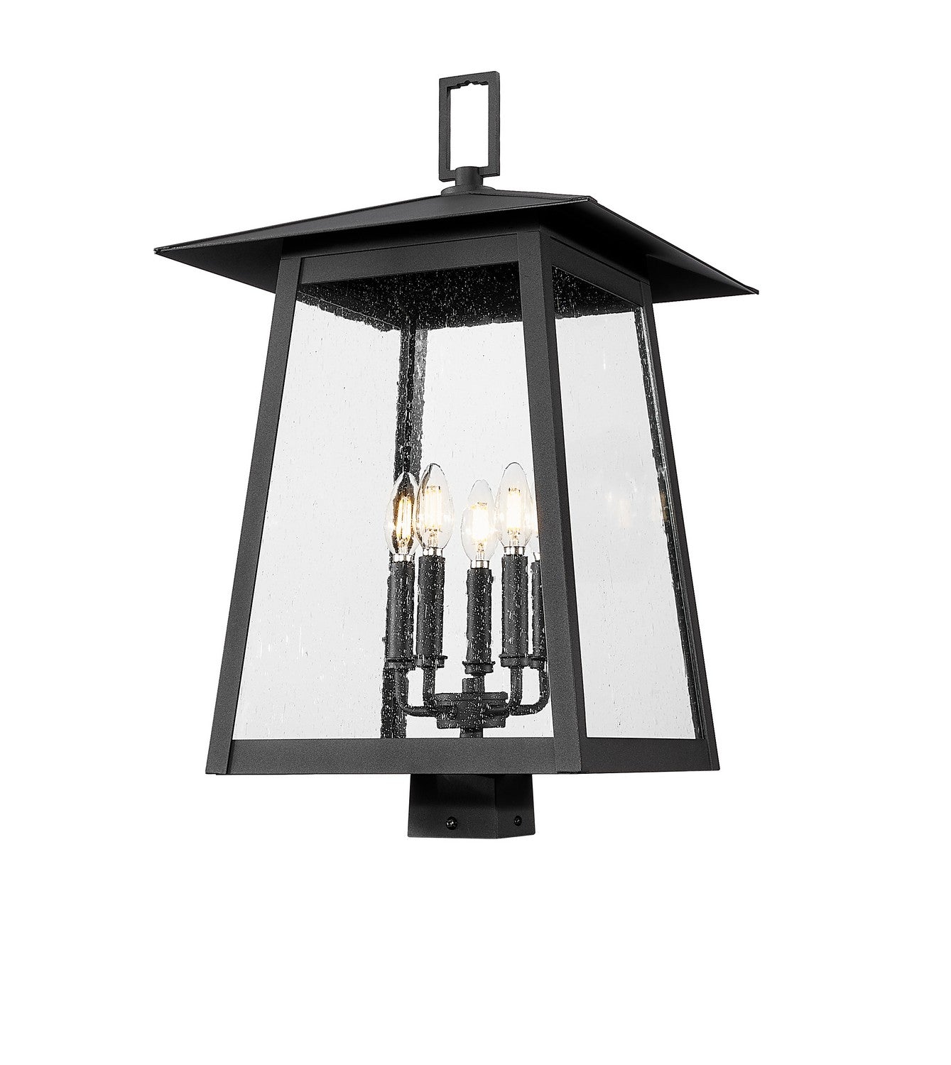 Z-Lite - 5015PHXLS-BK - Five Light Outdoor Post Mount Fixture - Rainer - Black