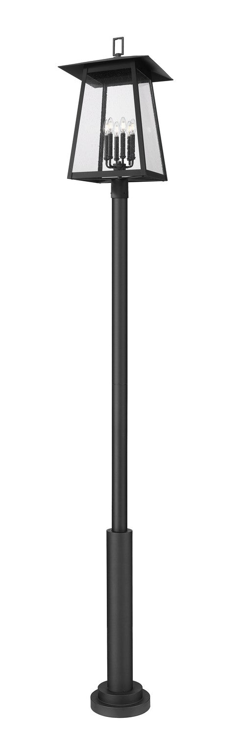 Z-Lite - 5015PHXXLR-5010P-BK - Six Light Outdoor Post Mounted Fixture - Rainer - Black