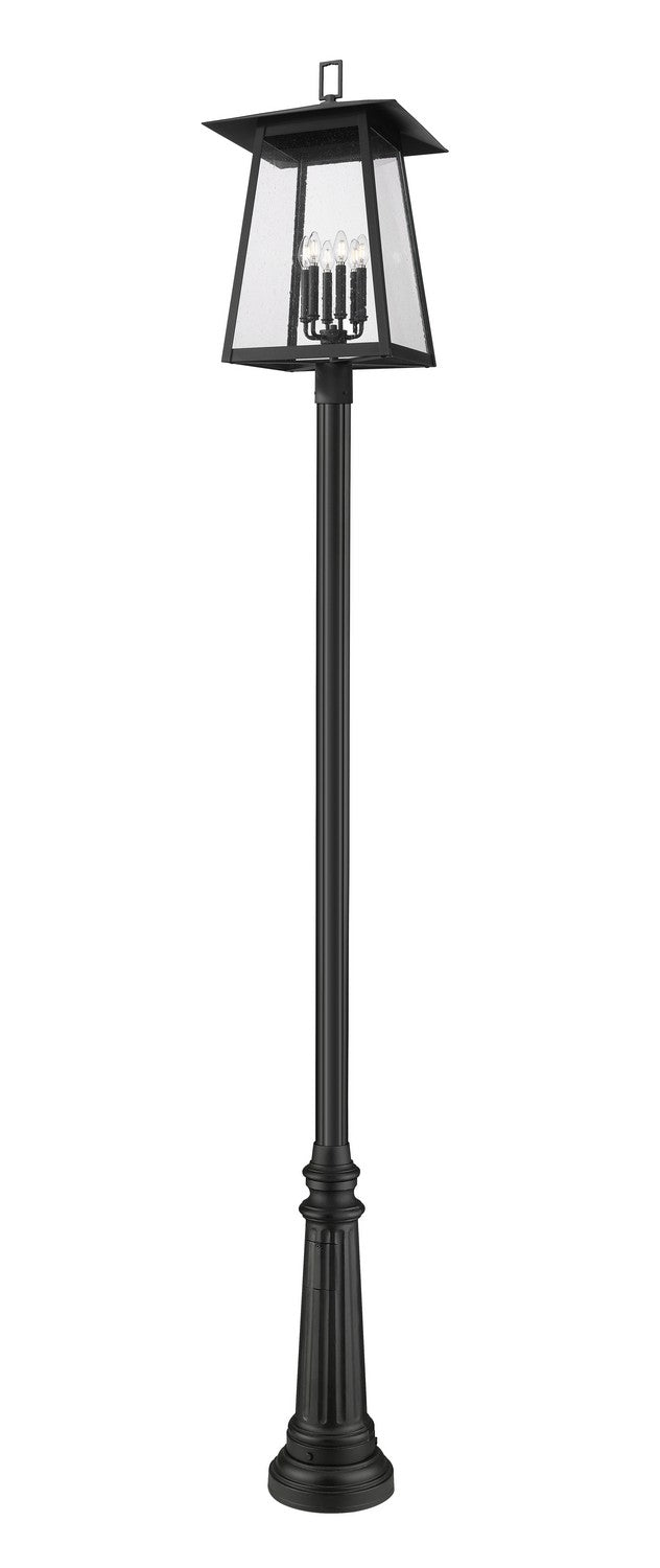 Z-Lite - 5015PHXXLR-511P-BK - Six Light Outdoor Post Mounted Fixture - Rainer - Black