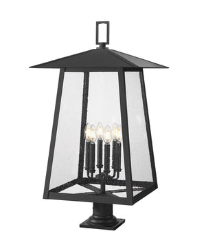 Z-Lite - 5015PHXXLR-533PM-BK - Six Light Outdoor Pier Mounted Fixture - Rainer - Black