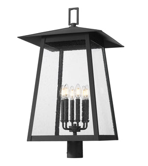 Z-Lite - 5015PHXXLR-BK - Six Light Outdoor Post Mount Fixture - Rainer - Black