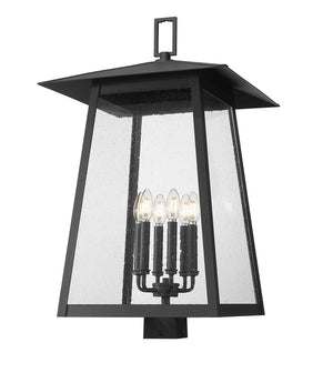 Z-Lite - 5015PHXXLS-BK - Six Light Outdoor Post Mount Fixture - Rainer - Black