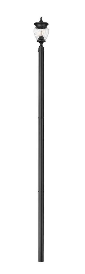 Z-Lite - 5016PHMR-5009P120-BK - Three Light Outdoor Post Mounted Fixture - Davina - Black