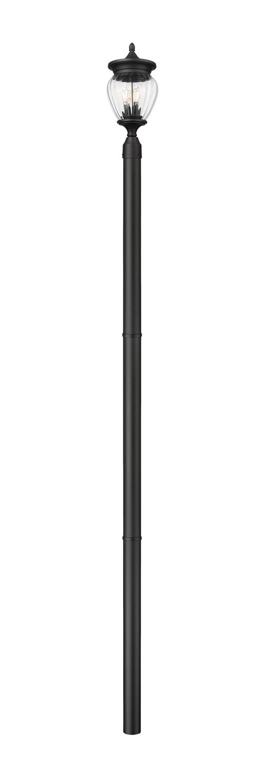 Z-Lite - 5016PHMR-5009P96-BK - Three Light Outdoor Post Mounted Fixture - Davina - Black