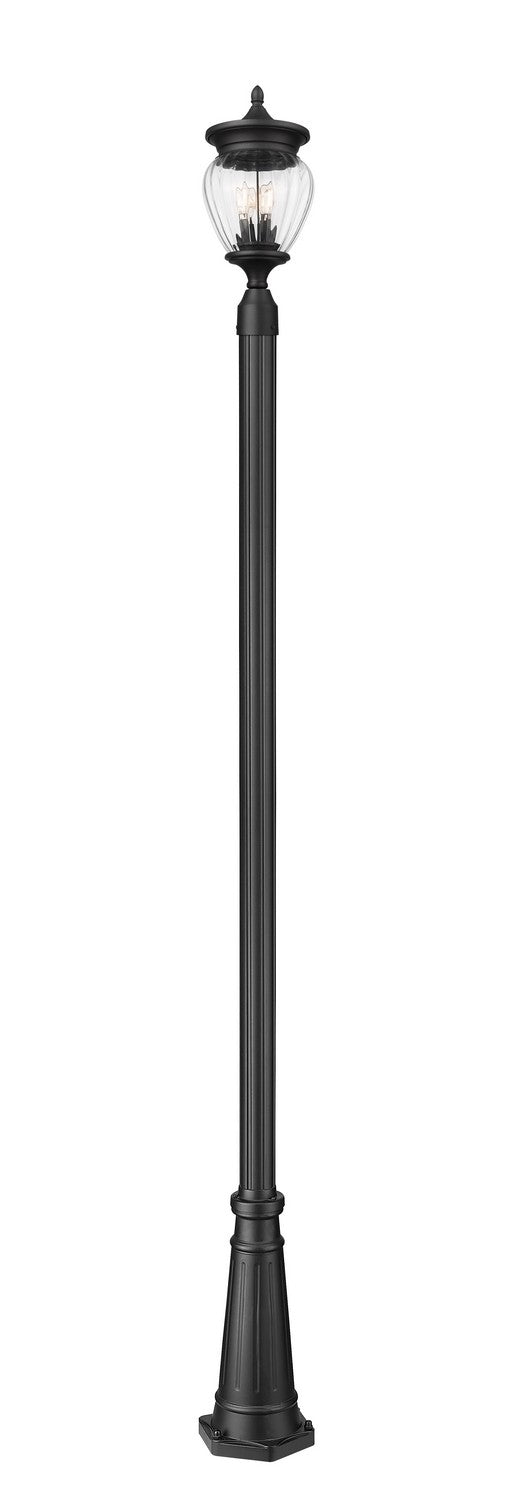 Z-Lite - 5016PHMR-5011P-BK - Three Light Outdoor Post Mounted Fixture - Davina - Black