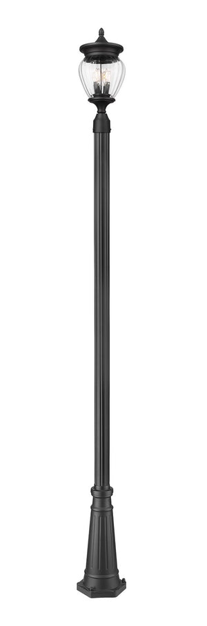 Z-Lite - 5016PHMR-519P-BK - Three Light Outdoor Post Mounted Fixture - Davina - Black