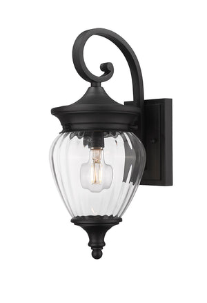 Z-Lite - 5016S-BK - One Light Outdoor Wall Light - Davina - Black