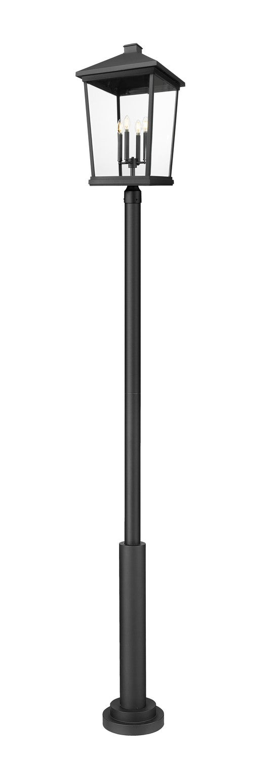 Z-Lite - 568PHXXLR-5010P-BK - Four Light Outdoor Post Mount Fixture - Beacon - Black