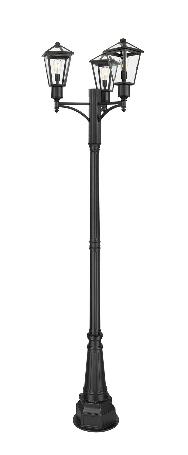 Z-Lite - 579PHMR-3-564P-BK - One Light Outdoor Post Mount - Talbot - Black