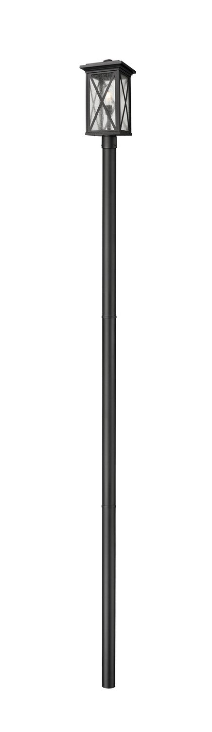 Z-Lite - 583PHBR-5009P120-BK - One Light Outdoor Post Mount Fixture - Brookside - Black