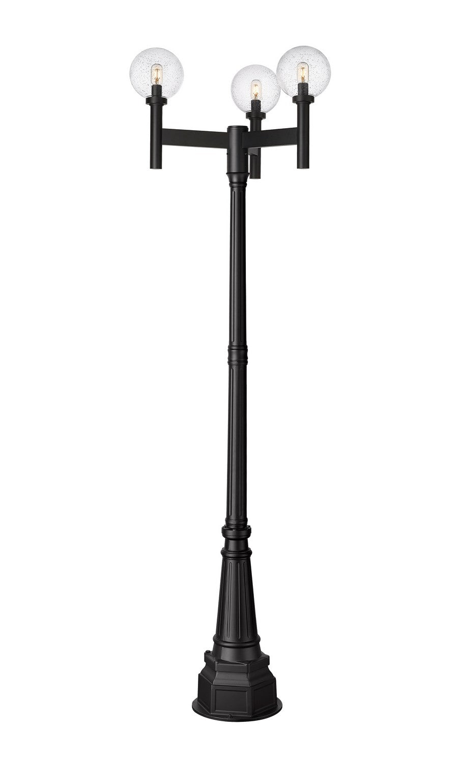 Z-Lite - 599MP3-564P-BK - Three Light Outdoor Post Mount - Laurent - Black