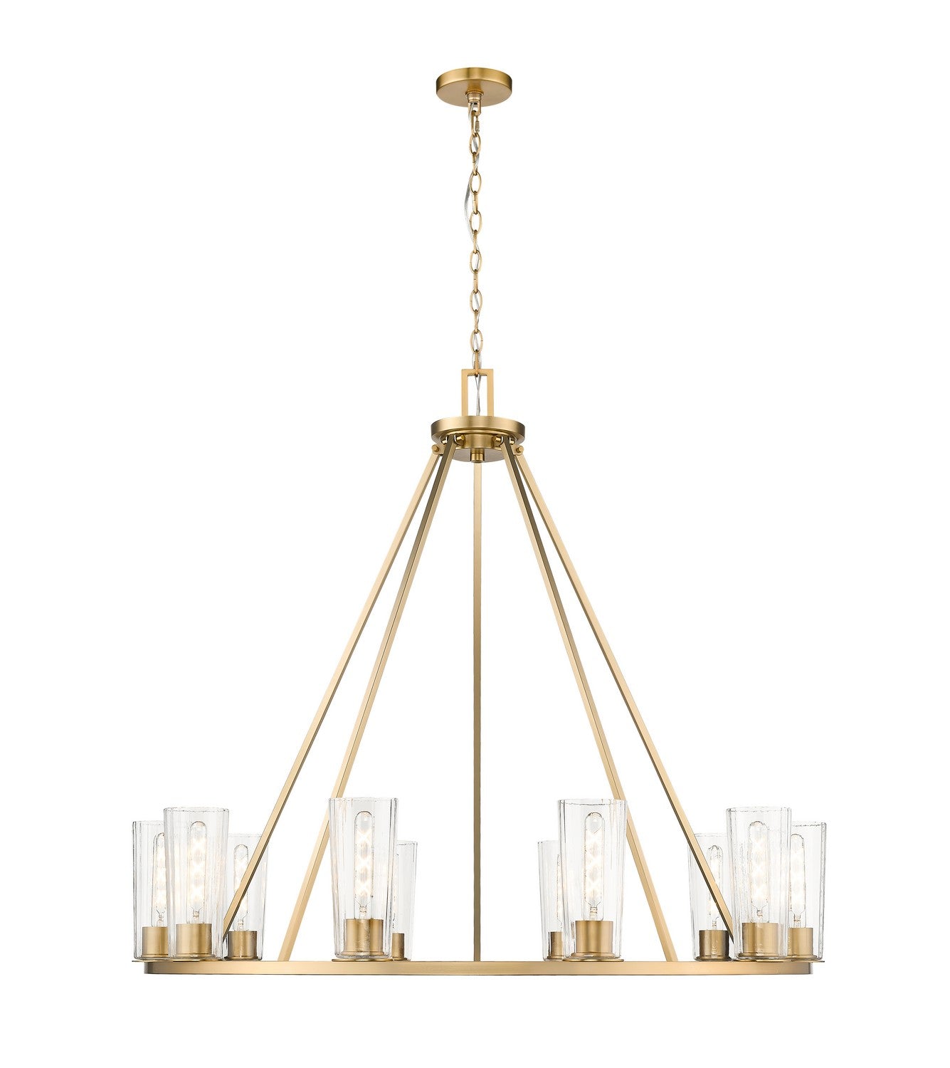 Z-Lite - 826-10MGLD - Ten Light Chandelier - Titus - Modern Gold