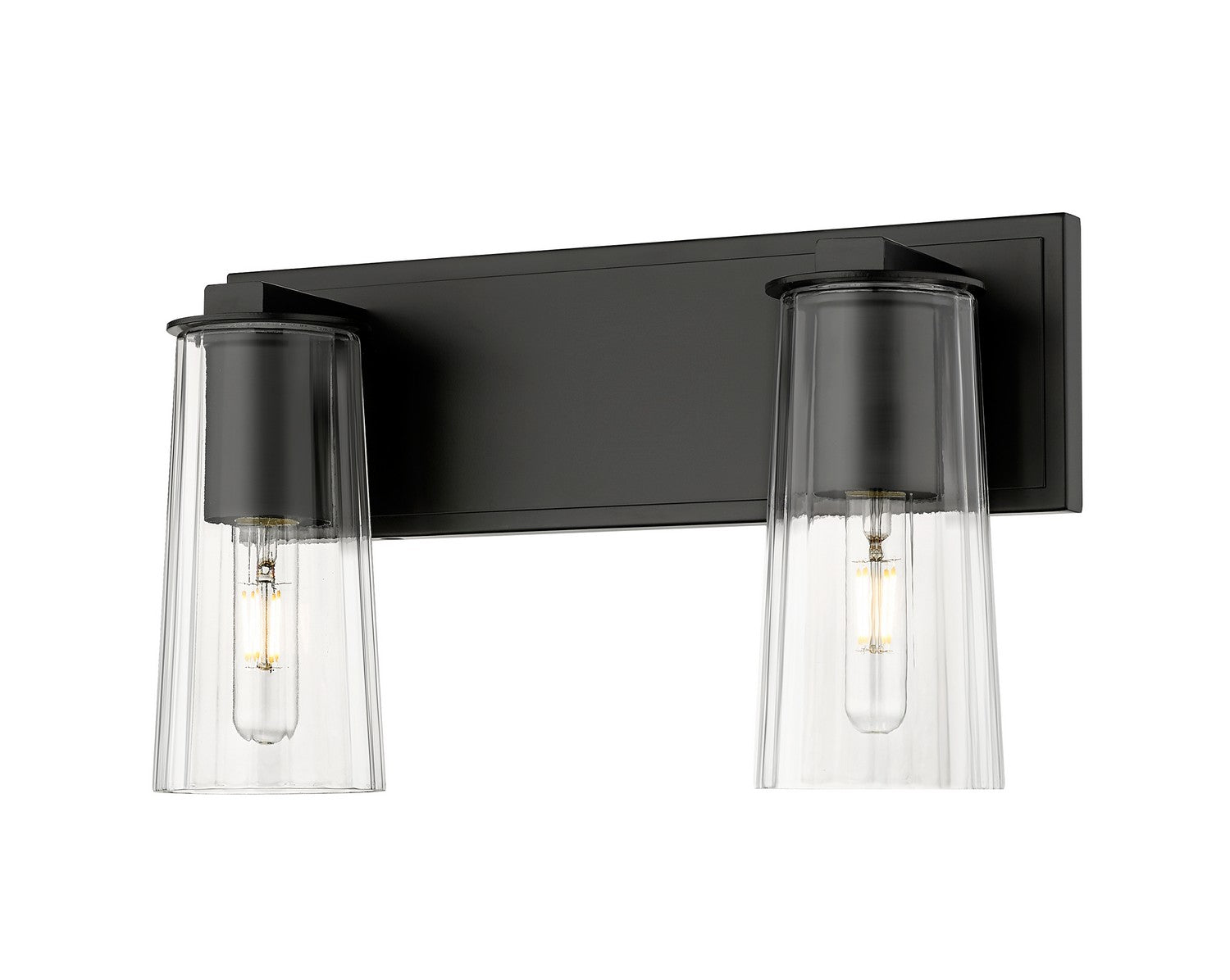 Z-Lite - 826-2V-MB - Two Light Vanity - Titus - Matte Black