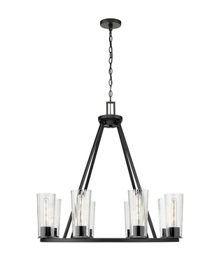 Z-Lite - 826-8MB - Eight Light Chandelier - Titus - Matte Black