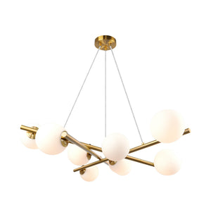 Artcraft - AC11979BR - Nine Light Chandelier - Modena - Plated Brushed Brass