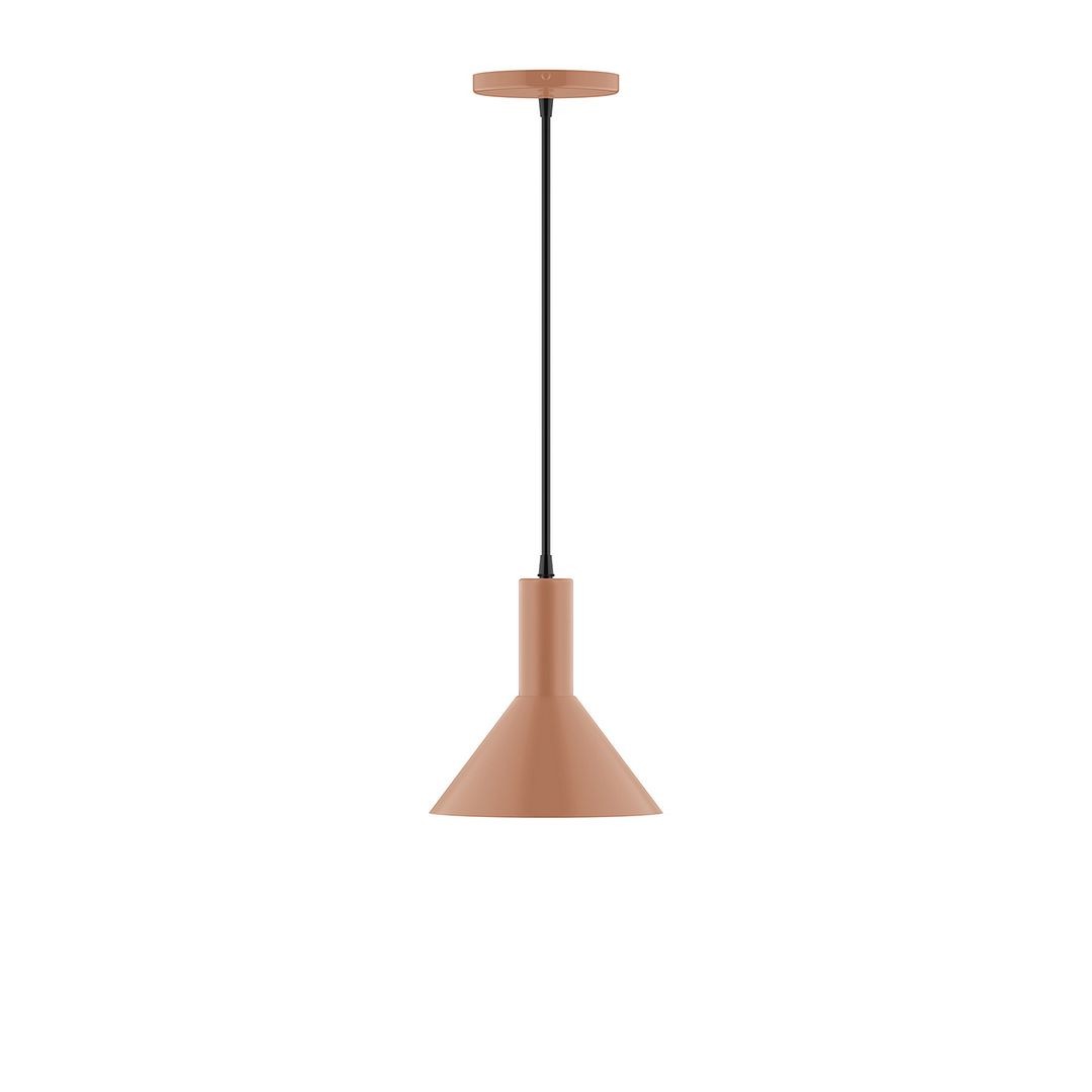 Montclair Light Works - PEBX451-19-C01 - One Light Pendant - Stack - Terracotta