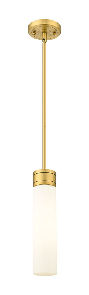 Innovations - 617-1S-BB-G617-11WH - One Light Mini Pendant - Downtown Urban - Brushed Brass