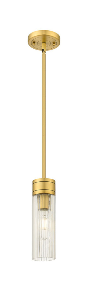 Innovations - 617-1S-BB-G617-8SCL - One Light Mini Pendant - Downtown Urban - Brushed Brass