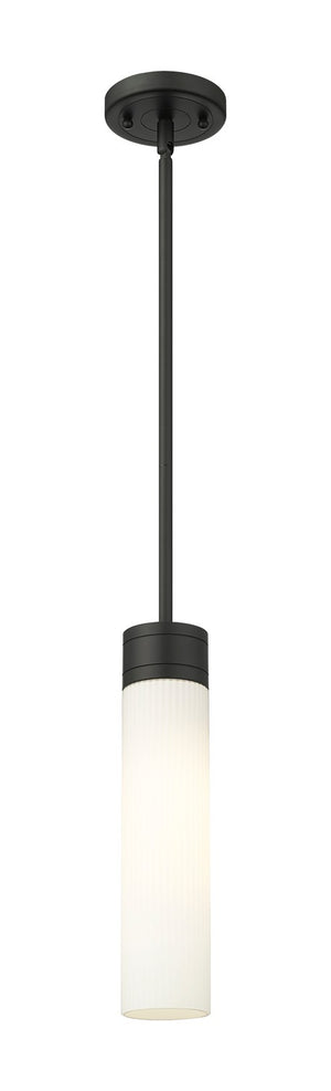 Innovations - 617-1S-BK-G617-11SWH - One Light Mini Pendant - Downtown Urban - Matte Black