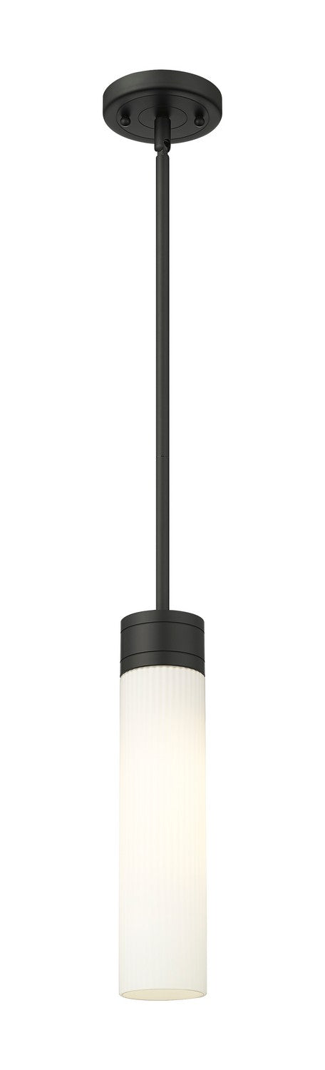 Innovations - 617-1S-BK-G617-11SWH - One Light Mini Pendant - Downtown Urban - Matte Black