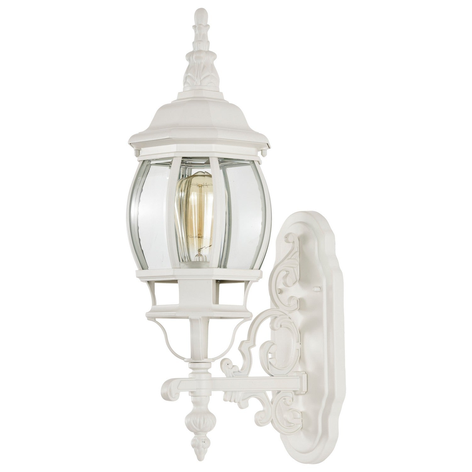 Nuvo Lighting - 60-885 - One Light Outdoor Wall Lantern - Central Park - White