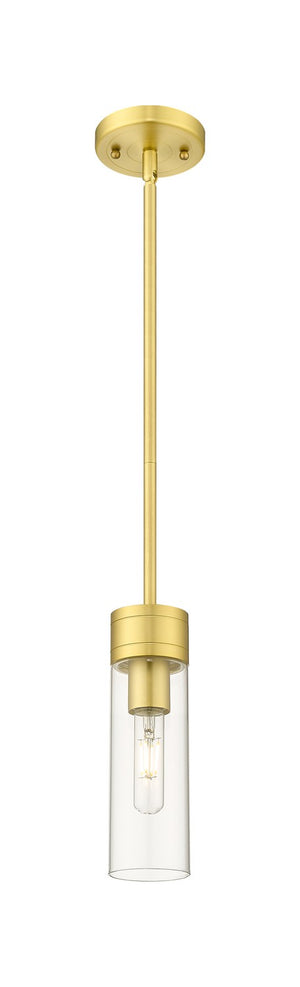 Innovations - 617-1S-SG-G617-8CL - One Light Mini Pendant - Downtown Urban - Satin Gold