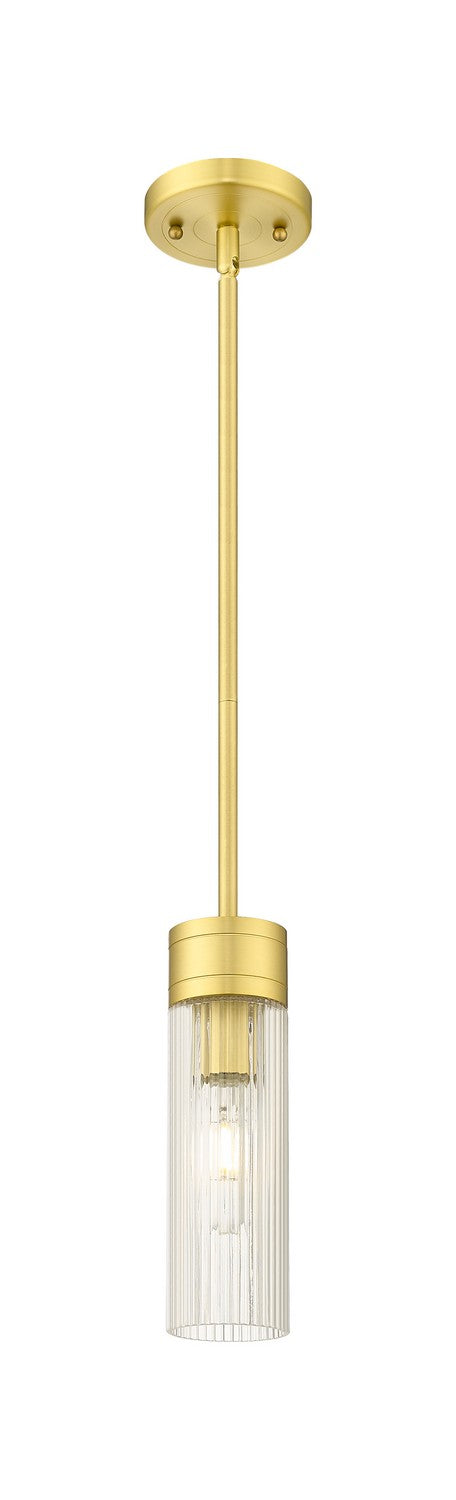 Innovations - 617-1S-SG-G617-8SCL - One Light Mini Pendant - Downtown Urban - Satin Gold