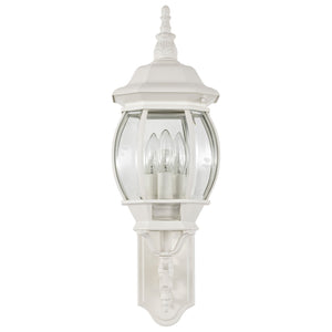 Nuvo Lighting - 60-888 - Three Light Outdoor Wall Lantern - Central Park - White