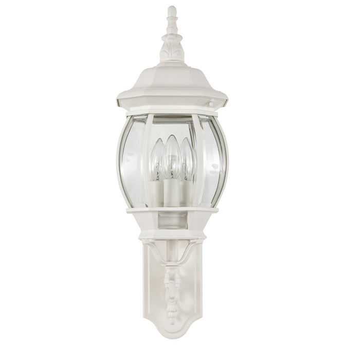 Nuvo Lighting - 60-888 - Three Light Outdoor Wall Lantern - Central Park - White