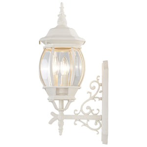 Nuvo Lighting - 60-888 - Three Light Outdoor Wall Lantern - Central Park - White