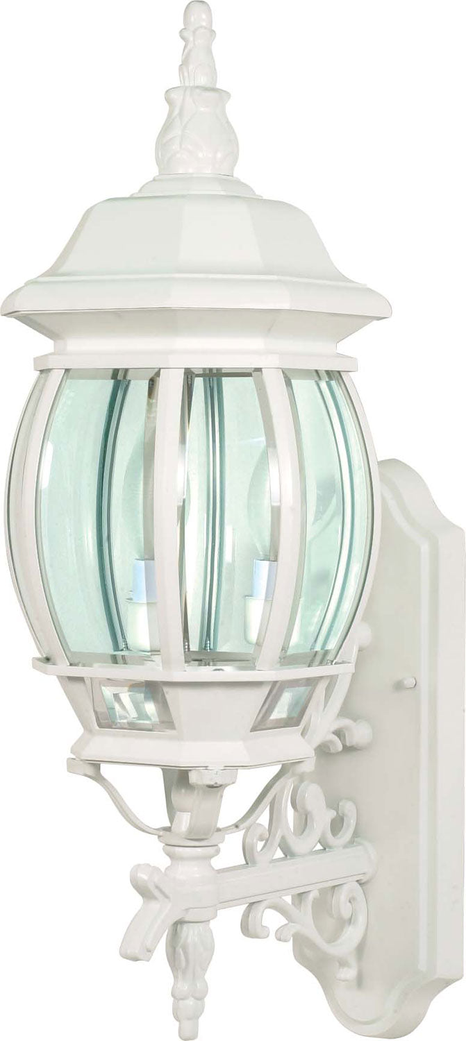 Nuvo Lighting - 60-888 - Three Light Outdoor Wall Lantern - Central Park - White