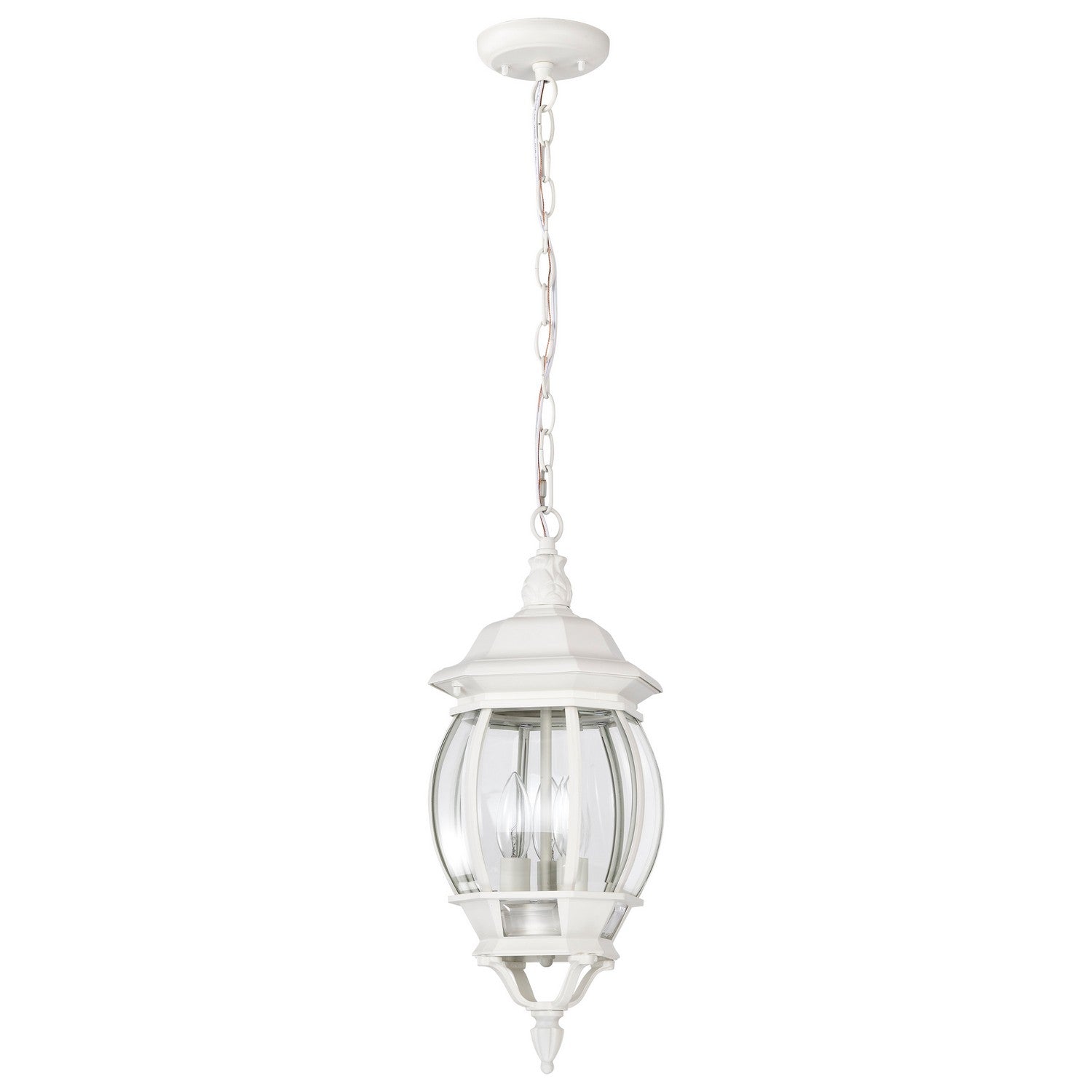 Nuvo Lighting - 60-894 - Three Light Hangng Lantern - Central Park - White