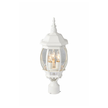 Nuvo Lighting - 60-897 - Three Light Post Lantern - Central Park - White