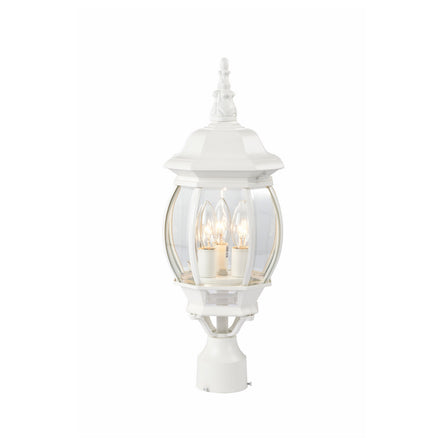 Nuvo Lighting - 60-897 - Three Light Post Lantern - Central Park - White