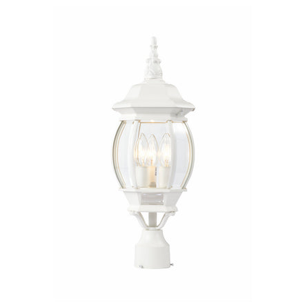 Nuvo Lighting - 60-897 - Three Light Post Lantern - Central Park - White