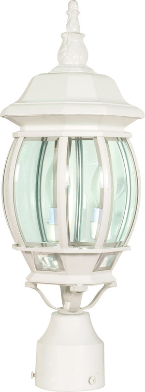 Nuvo Lighting - 60-897 - Three Light Post Lantern - Central Park - White