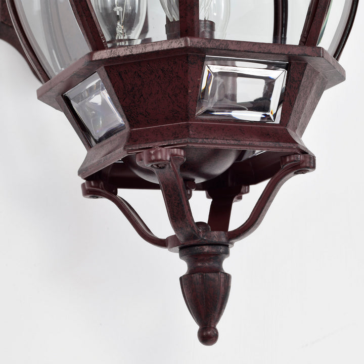 Nuvo Lighting - 60-892 - Three Light Outdoor Wall Lantern - Central Park - Old Bronze