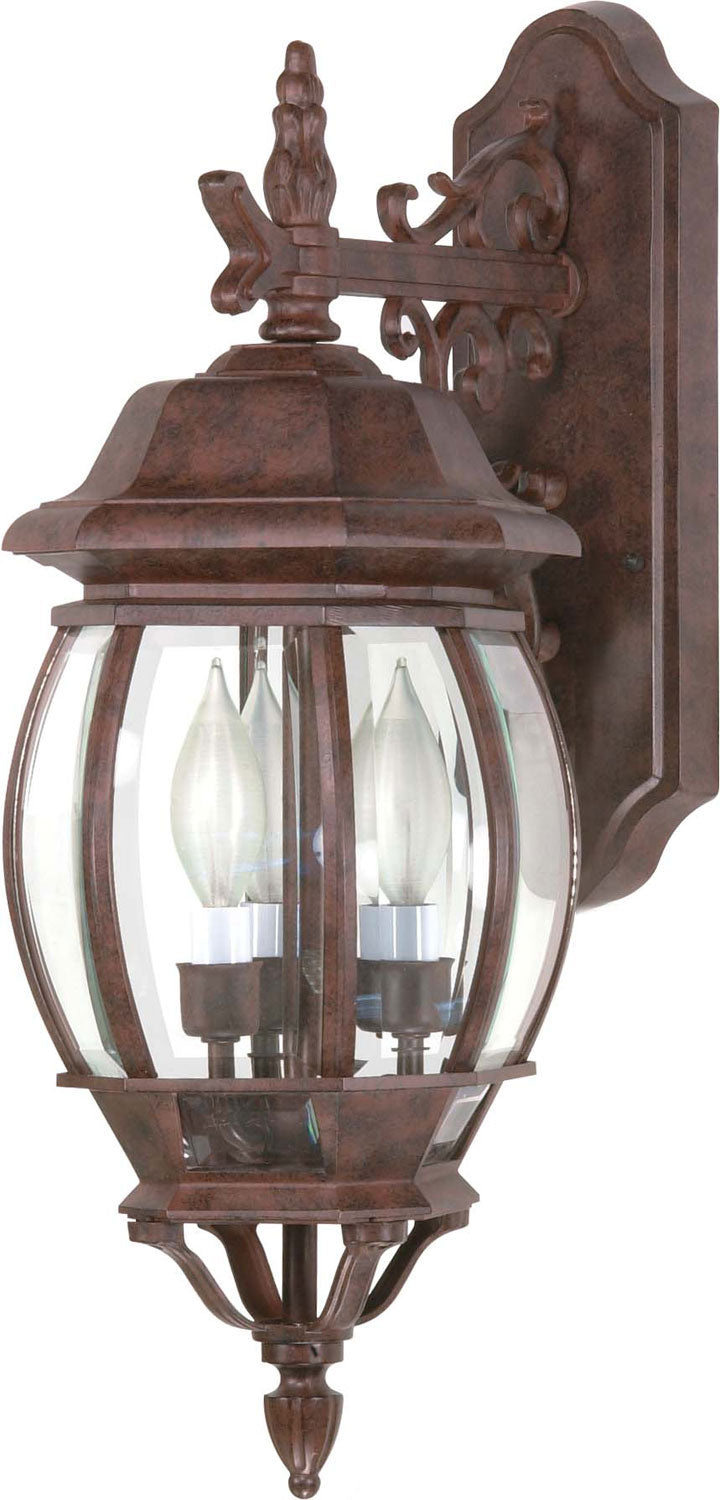 Nuvo Lighting - 60-892 - Three Light Outdoor Wall Lantern - Central Park - Old Bronze