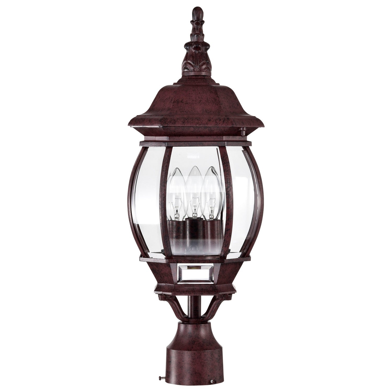 Nuvo Lighting - 60-898 - Three Light Post Lantern - Central Park - Old Bronze