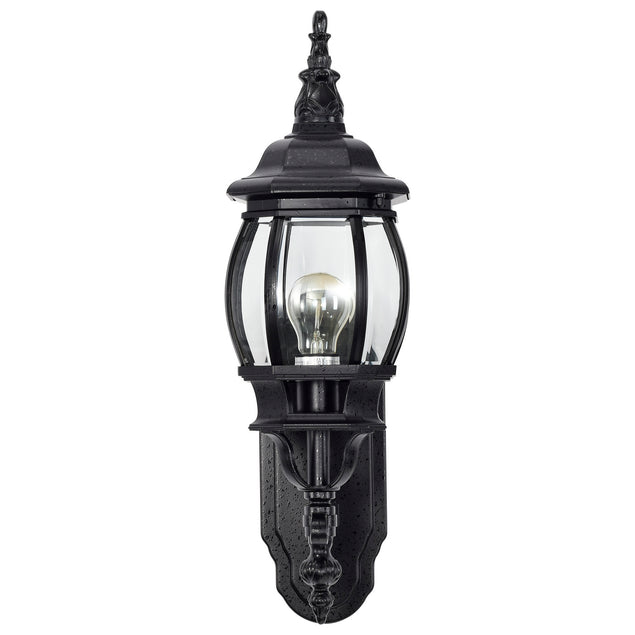 Nuvo Lighting - 60-887 - One Light Outdoor Wall Lantern - Central Park - Textured Black