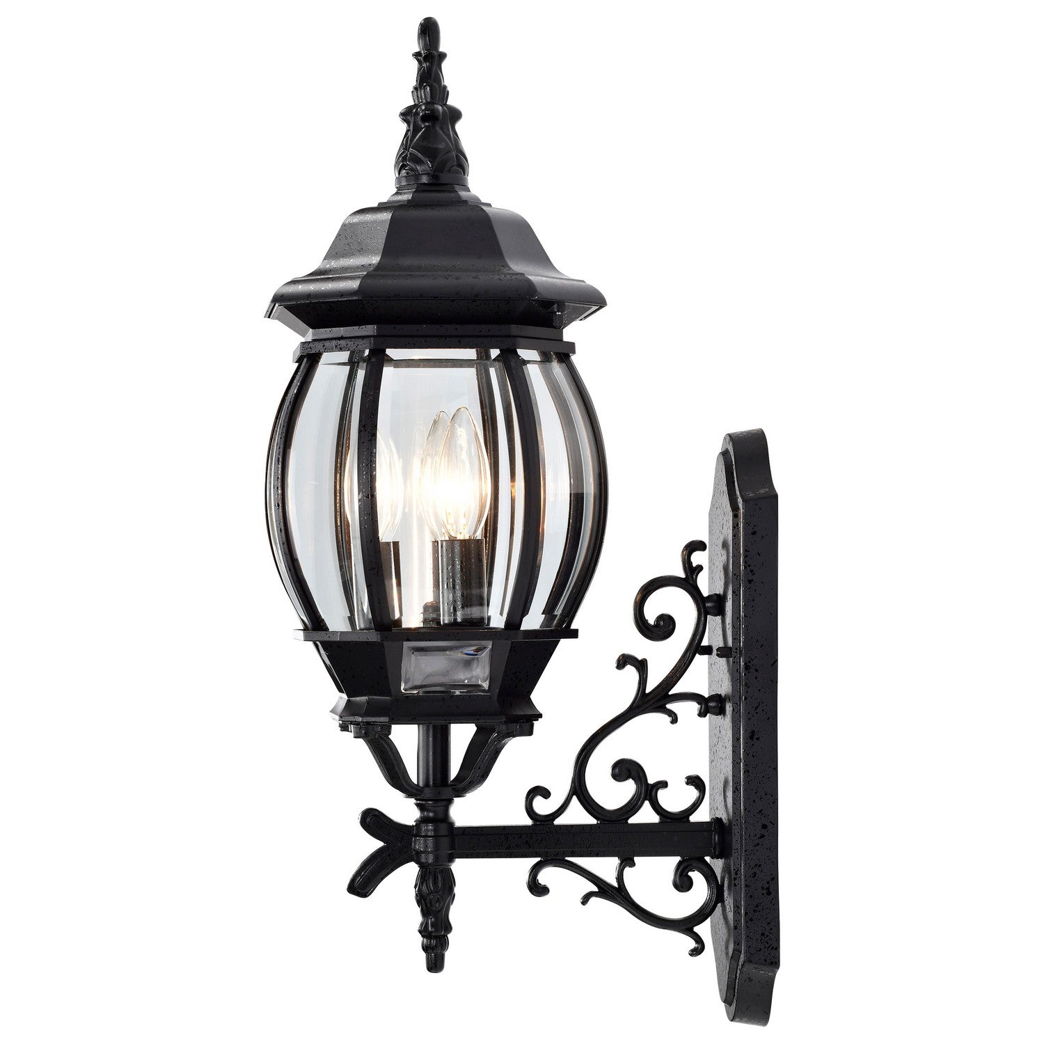 Nuvo Lighting - 60-890 - Three Light Outdoor Wall Lantern - Central Park - Textured Black