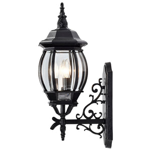 Nuvo Lighting - 60-890 - Three Light Outdoor Wall Lantern - Central Park - Textured Black