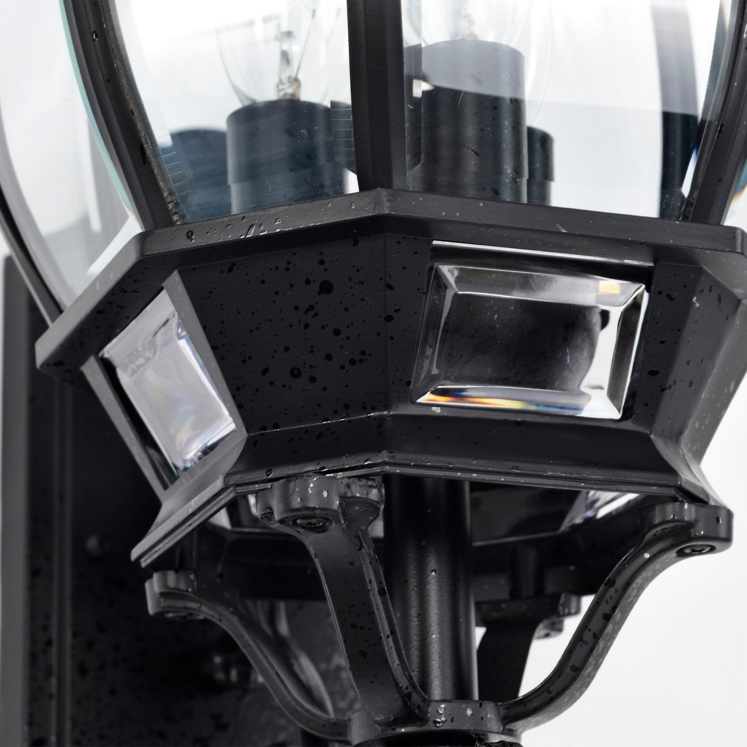 Nuvo Lighting - 60-890 - Three Light Outdoor Wall Lantern - Central Park - Textured Black