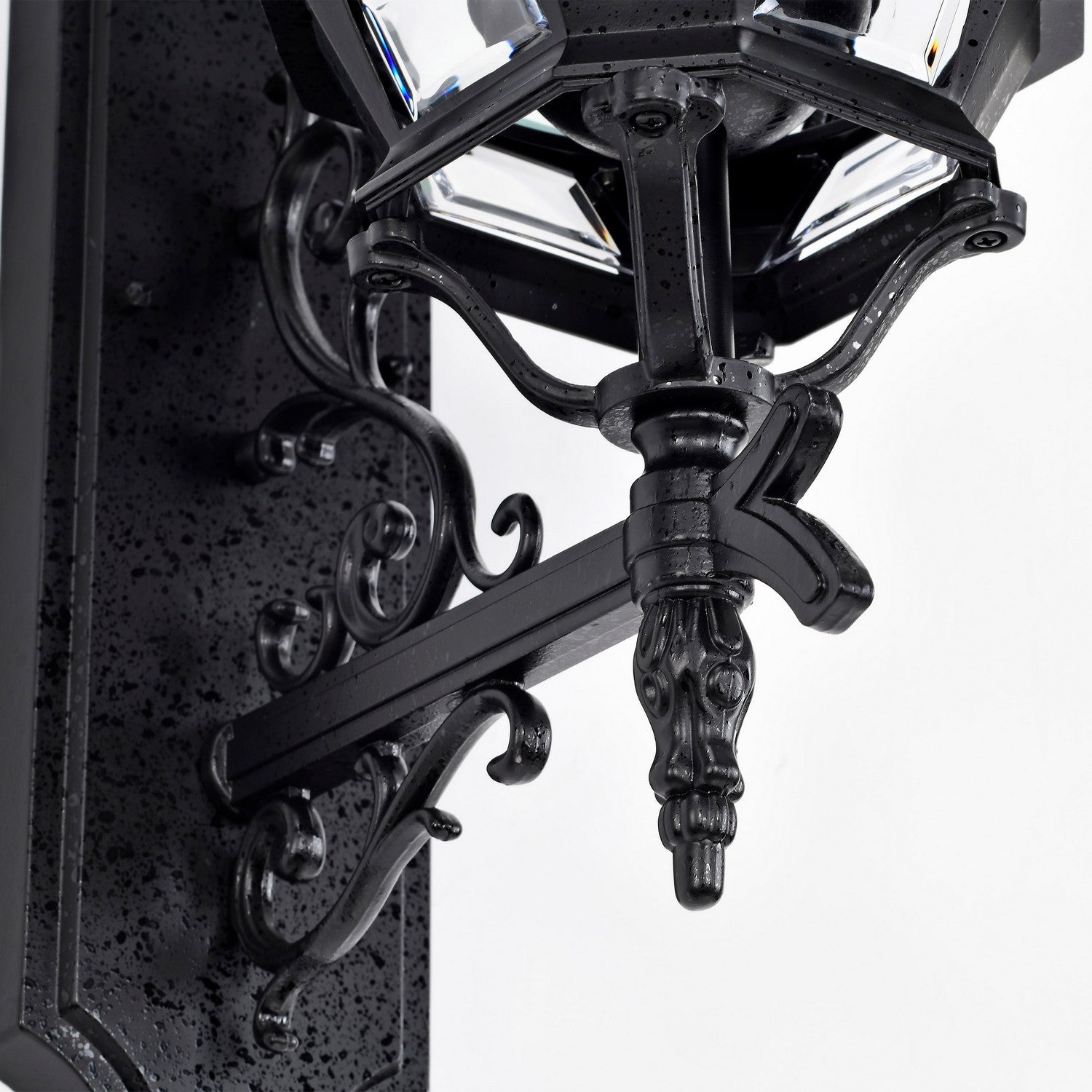 Nuvo Lighting - 60-890 - Three Light Outdoor Wall Lantern - Central Park - Textured Black