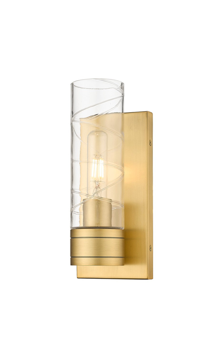 Innovations - 617-1W-BB-G617-8DE - One Light Wall Sconce - Downtown Urban - Brushed Brass