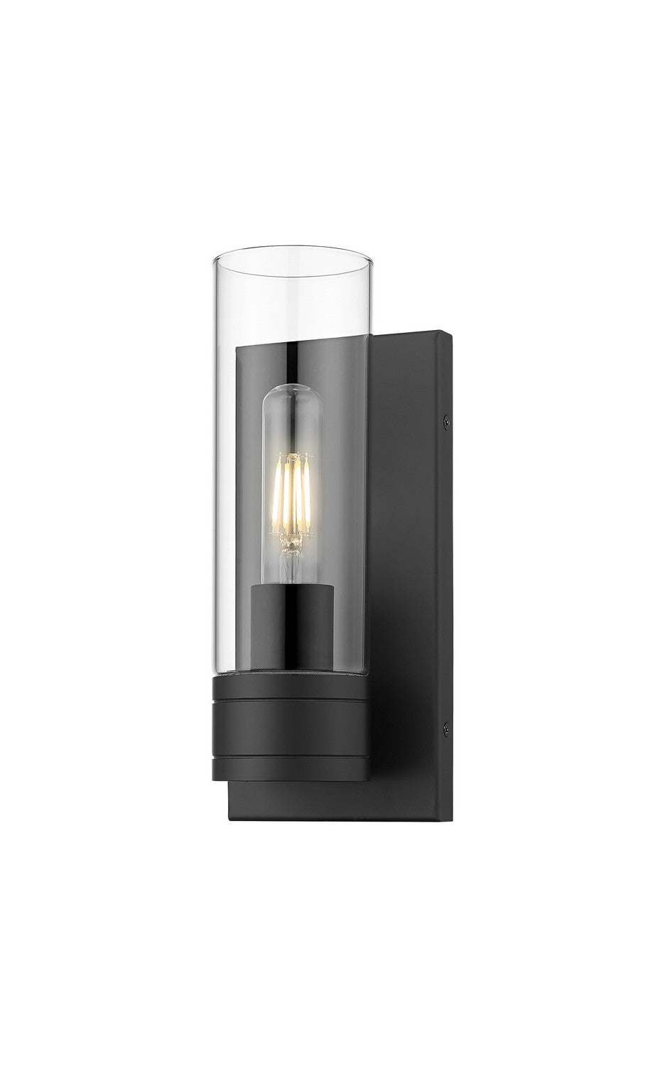 Innovations - 617-1W-BK-G617-8CL - One Light Wall Sconce - Downtown Urban - Matte Black