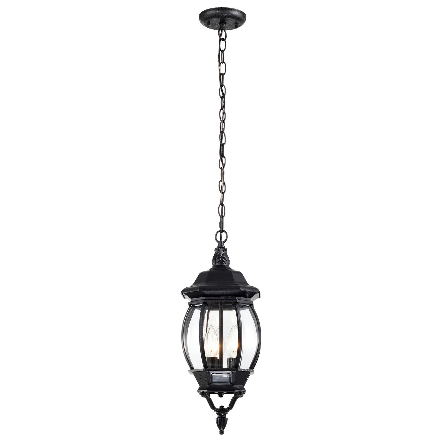 Nuvo Lighting - 60-896 - Three Light Hangng Lantern - Central Park - Textured Black