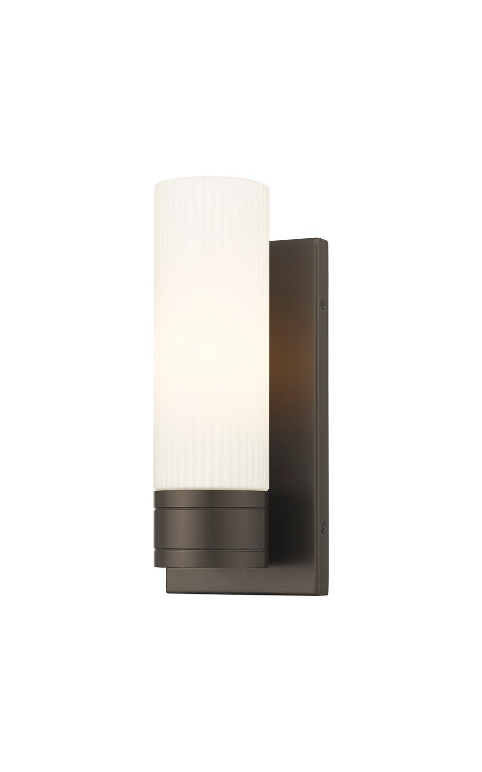 Innovations - 617-1W-OB-G617-8SWH - One Light Wall Sconce - Downtown Urban - Oil Rubbed Bronze