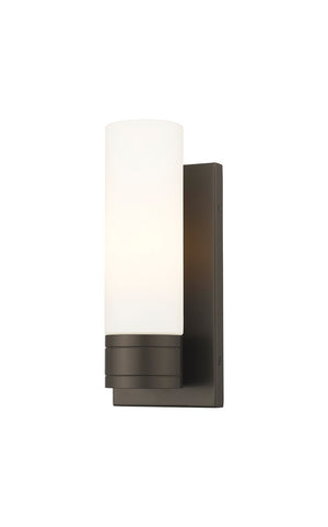 Innovations - 617-1W-OB-G617-8WH - One Light Wall Sconce - Downtown Urban - Oil Rubbed Bronze