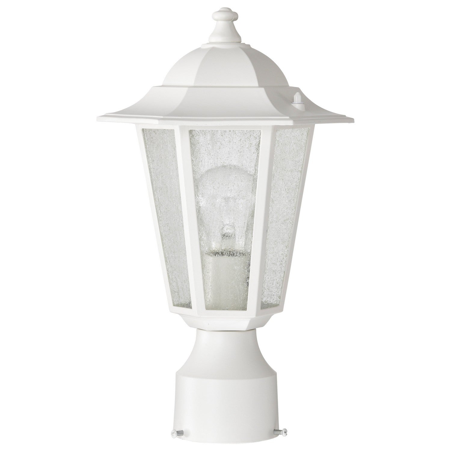 Nuvo Lighting - 60-994 - One Light Post Lantern - Cornerstone - White